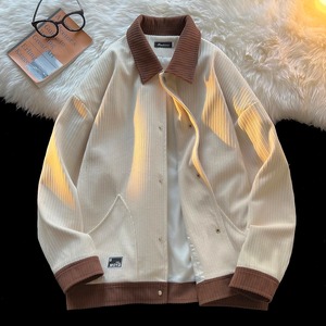 Jacket 2024 Men's Street Casual Lapel Jacket Large Size M-5XL Preppy Style Neutral Jacket - Product Image 6