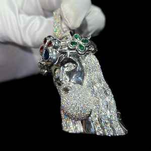 Alta calidad personalizado Iced out Moissanite Jesús cara colgante Vintage diamante joyería para niños adultos para fiestas bodas - Product Image 3