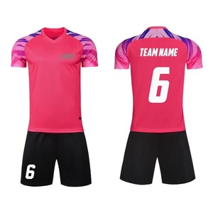 Kits de entrenamiento de equipo sublimados con logotipo personalizado, camiseta de pantalones cortos, conjuntos completos de uniformes, camisetas de fútbol, camiseta de fútbol para hombres - Product Image 4