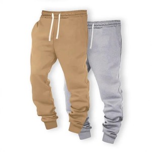New Custom Casual <b>Canvas</b> <b>Waterproof</b> Eco-Friendly Breathable 100% Cotton Drawstring Closure Outdoor Sweatpants for Men Washed - Product Image 3