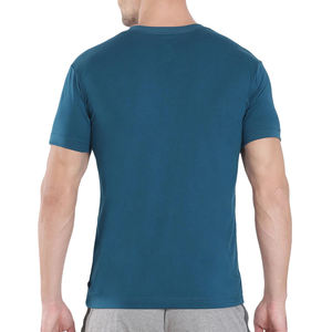 Camisetas de entrenamiento de gimnasio de alta elasticidad para hombres, duraderas para camisetas de polo con patrón sólido transpirable, ajustadas hechas de poliéster/algodón Ch - Product Image 2