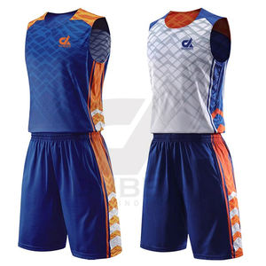 Uniformes de basket-ball professionnels pour hommes, polyester 3D durable, séchage rapide, anti-froissement, taille plus, respirant, logo frontal, sports d'hiver - Product Image 1