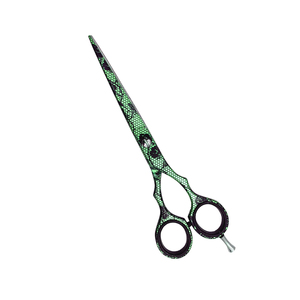 Tijeras de corte de pelo de alta calidad, tijeras de corte de pelo de peluquero de acero metálico con cuchillas rectas afiladas, tijeras de peluquería de 6,0" - Product Image 1