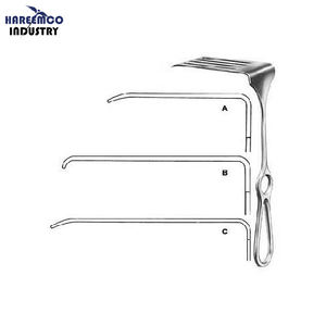 Retractor de tórax fenestrado Coryllos con mango de agarre seguro Hoja de acero inoxidable Manual Aprobado por CE e ISO - Product Image 1
