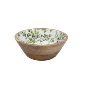 Tendance Look Bol à fruits en bois de forme ronde pour ustensiles de cuisine de table Saladier Maison & Hôtels Bols de service alimentaire - Product Image 4