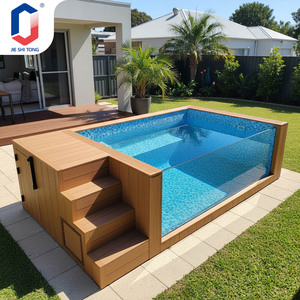 UV Protected Small Fiberglass Prefabricated Above Ground Outdoor <b>Pool</b> For Home Garden With Complete <b>Pool</b> Equipment - Product Image 3