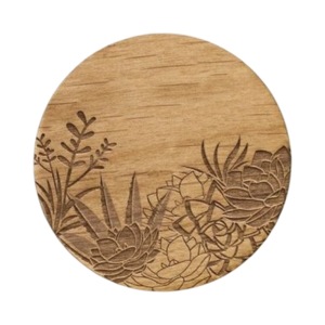 Wedding Cute <b>Christmas</b> <b>Table</b> Custom Printed Logo Coffee Tea Mug Beech Pine and Mango Wood Wooden Coasters Drink Free Coasters - Product Image 1