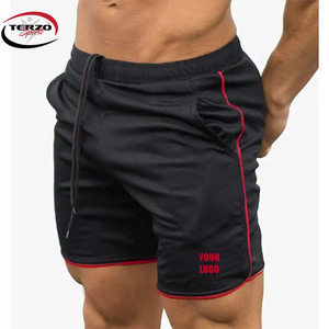 กางเกงขาสั้นยิมที่กําหนดเองคุณภาพสูง 2 ใน 1 โพลีเอสเตอร์กางเกงขาสั้นกลางแจ้งแห้งเร็ววิ่งกางเกงขาสั้นยิมบุรุษติดตั้ง - Product Image 2