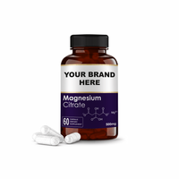 Capsules de citrate de magnésium de service de marque privée OEM | Supplément de magnésium | Supplément de vitamines et de minéraux pour adultes