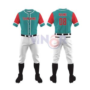 Uniforme de béisbol de sublimación personalizado de buena calidad, uniforme de béisbol deportivo al por mayor, uniforme de béisbol de servicios OEM - Product Image 1