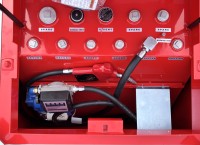 Réservoir de carburant diesel portable monté sur remorque avec pompe, double paroi, pour le ravitaillement des véhicules miniers, de construction et agricoles