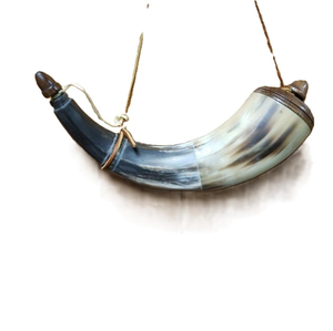 Corne de bœuf Viking pour souffler, avec symbole mythologique nordique sculpté, finition naturelle, corne de bœuf Viking pour souffler, buffle par Decor World Expo - Product Image 3