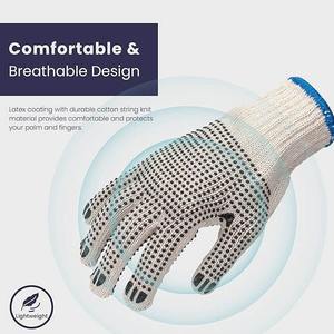 Directo de fábrica de alta calidad XL tamaño impermeable protección UV algodón punteado guantes de seguridad para uso al aire libre - Product Image 4