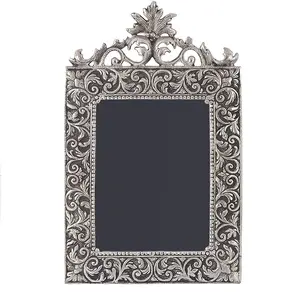 Metal oxidado Floral Motivo Picture Frame Oxidado Floral Motivo Metal Photo Frame Mesa Top Decoração de casa Presentes Atacado