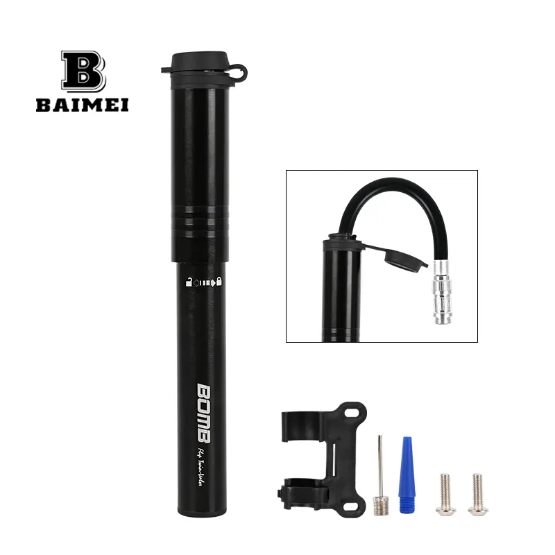 BM Portable pompe à vélo Mini pompe à Air à main cyclisme balle jouet gonfleur de pneu Schrader Presta Valve vtt pompe à VTT