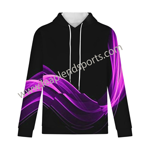 Sudadera con logotipo personalizado sublimación para adultos jóvenes niños-Sudadera con capucha deportiva de ganchillo con tejido bordado para otoño - Product Image 4