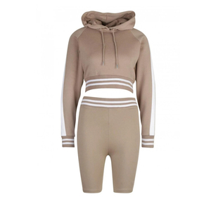 ชุดวอร์มมีฮู้ดสำหรับฤดูหนาวแบบกำหนดเองสำหรับคู่รัก ชุดออกกำลังกายผ้าฝ้าย 100% ชุดเข้าชุดสำหรับผู้ชายและผู้หญิง - Product Image 4