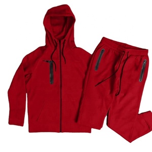 Alta calidad con capucha de invierno personalizado Puff impresión 100% algodón polar Regular Fit desgastado inferior chándal para hombres - Product Image 4