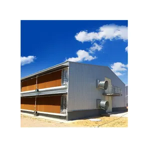 Pre-Engineered Prefabricated South America Poultry House Broiler Chicken House