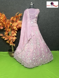 Embroidered Party Lehenga Traditional Wedding Lehenga Choli with Modern Touch Net <b>Fabric</b> Zari <b>Sequin</b> Heavy Work Ready to Ship - Product Image 4