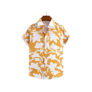 Latest Quality 2026 Fashionable Custom Design <b>Floral</b> Digital Print Button up Short Sleeve <b>Men's</b> Beach Aloha Hawaiian <b>Shirt</b> - Product Image 2