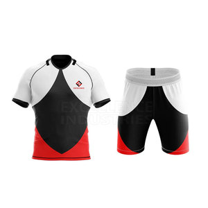 Conjunto de uniforme de rugby de tela de sublimación transpirable de poliéster 100% de lujo de fabricante pakistaní, ropa de fútbol de estilo cómodo - Product Image 1