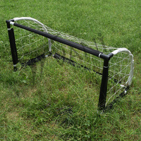Mini poste de portería de fútbol portátil de alta calidad, plástico duradero plegable con equipo de entrenamiento de redes a la venta