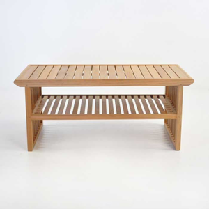 Table basse Offre Spéciale en bois de teck massif Arjuna Mobilier de salon écologique à hauteur réglable Utilisation intérieure/extérieure durable - Product Image 4