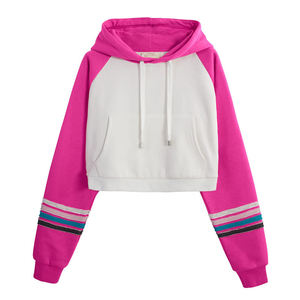 High Quality Streetwear Pullover Women Crop Gym Hoodie Casual Wear Breathable Wholesale Hot Selling Custom Size Women Hoodie - Product Image 5