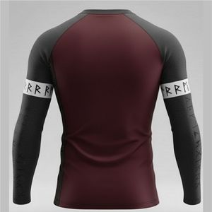 เสื้อรัดกล้ามเนื้อสำหรับผู้ชาย MMA คุณภาพพรีเมียม ระบายอากาศได้ดี ป้องกันแสงแดด UPF50 เป็นมิตรกับสิ่งแวดล้อม สีและโลโก้สั่งทำได้ แขนยาว - Product Image 2