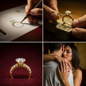 เบาะตกแต่ง3.02ct ตัดยอดเยี่ยมเพชรธรรมชาติสีน้ำตาลเข้มเขียวเหลือง VVS2ผ่านการรับรอง Gia - Product Image 3