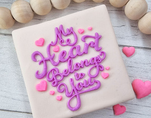 Valentine Embosser Timbre Designer Fondant Embosser Timbre pour Fournitures De Décoration De Gâteau - Product Image 1