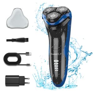 Rasoir électrique pour homme, charge rapide, autonomie de 120 minutes, tête flottante 4D, affichage LED, étanche, utilisation humide/sèche, IPX7, tondeuse à barbe - Product Image 1