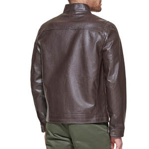 Veste en cuir pour homme 2026 de haute qualité, meilleur design, personnalisable OEM, épaisse pour l'hiver, lavable pour l'été, modèle court - Product Image 4