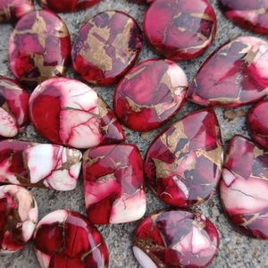 Cabujones de Turquesa Natural de Alta Calidad, Forma de Pera, Piedras Sueltas Mixtas, Gemas Trimurti T N 604, Tercera Parte - Product Image 3