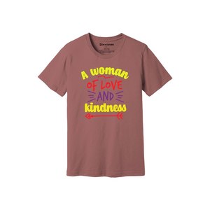 Thèmes de gentillesse imprimer 100% t-shirt en tissu de coton 160-180 à lourd GSM 12 couleurs disponibles Personnalisé votre propre conception et placement - Product Image 3
