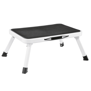 เก้าอี้พับได้ 38x26x17.5 ซม. เหล็ก/พลาสติก สีดำ/ขาว แบบมีบันได - Product Image 3