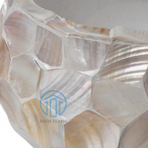 Nouvelle arrivée naturel fait à la main nacre planteur et pot de fleur fabriqué au Vietnam grossiste meilleure vente pour la décoration de jardin - Product Image 2