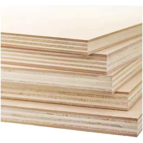 High Quality 1220mm X 2440mm Wood Grain Rubber/Pine Core Birch Plywood E0/E1 High-grade Glue for Living Room Bedroom Furniture