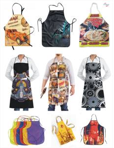 Delantales medio cortos de manga larga para Cocina, Restaurante, personal, ropa de trabajo protectora, Panel de sublimación, barras de anuncios para servidores de camareros - Product Image 6