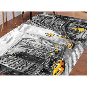 Alfombra con diseño de la calle de Nueva York: Alfombra suave antideslizante, alfombra estampada, alfombra suave con pelo largo - Product Image 5