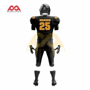 Uniformes de fútbol americano bordados totalmente personalizados Impresión por sublimación Precio barato Hombres Ropa de fútbol americano - Product Image 3