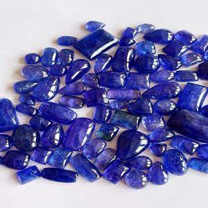 Cabujón de piedras preciosas de tanzanita de calidad AAA excelente brillo azul Natural calentado varias formas para la fabricación de joyas certificado IGI - Product Image 6