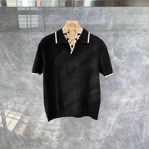 Summer Breathable Fashion Short Sleeve Casual Lapel Design Business Style Men Polo <b>T</b> <b>Shirt</b> for Office and Daily Use - Product Image 5