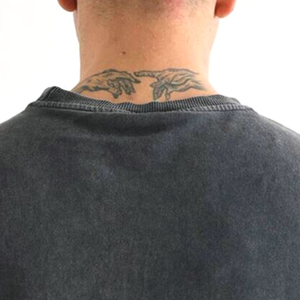 เสื้อสเวตเตอร์สำหรับผู้ชายสีกรดซักเสื้อสเวตเชิ้ตแฟชั่นใหม่ - Product Image 6