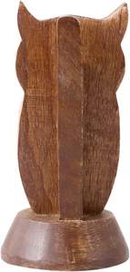 Porte-lunettes en bois fabriqué à la main support de lunettes en forme de hibou-présentoir de porte-lunettes de soleil, spécifications de lunettes - Product Image 6