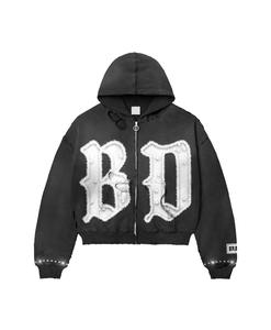 Pantalon 2 pièces avec fermeture éclair pantalon ample avec logo personnalisé de marque streetwear - Product Image 6