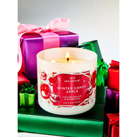 Winter Candy Apple Duft Soja Wachs Kerze In Glas Jar 3 Wick Holiday Aroma Kerze Für Weihnachten Home Decoration Geschenk Spa