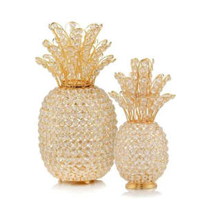 Nouvelle Arrivée Ananas Design Sculpture Argent Couleur Haute sur demande Sculpture Décorative En Métal Fait Main d'Inde en Gros - Product Image 2