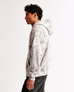 Pull à capuche sweats lavés printemps saison polaire avec motif doublé et motif de dessin animé de tissage non tissé - Product Image 4